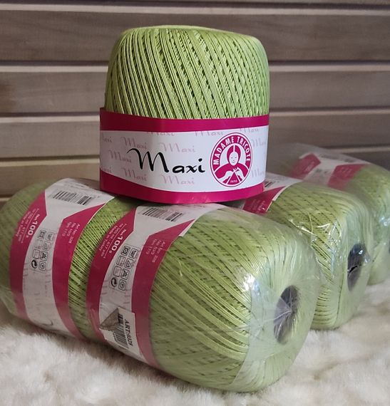 Пряжа MADAME TRICOTE PARIS MAXI 5352 пряжа макси 100% хлопок | Зображення 1