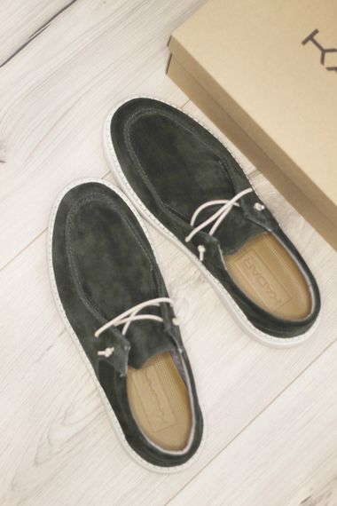 Мужские топсайдеры Kadar зеленого цвета 41 размер | Зображення 3