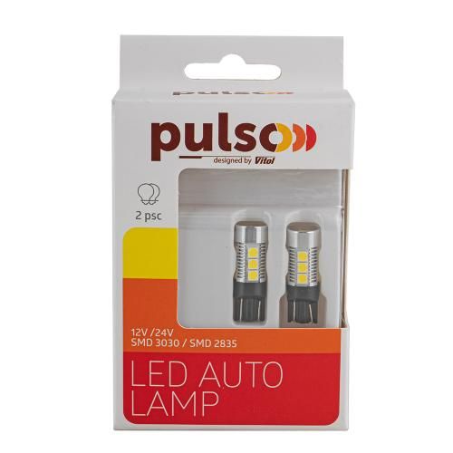 Лампа PULSO/габаритні/LED T10/W2.1x9.5d/9SMD-3030/9-18v/320lm | Зображення 2