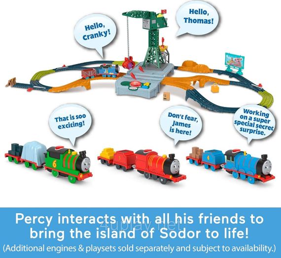 Паровозик Томас і друзі Моторизований поїзд Персі, що розмовляє, Thomas & Friends Motorized Train Talking Percy Engine | Зображення 5