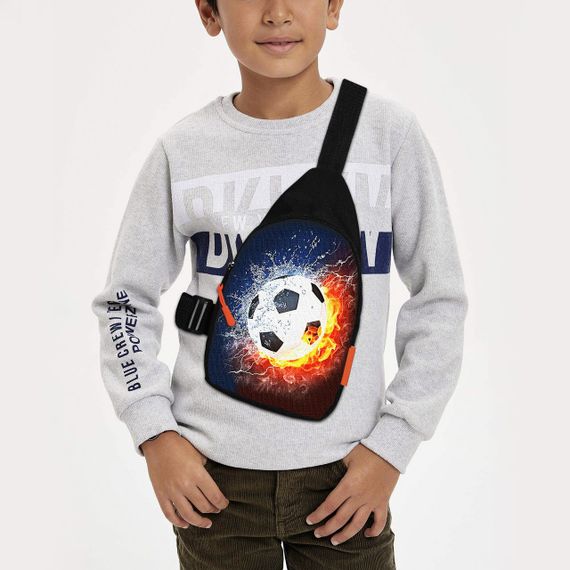 Сумка через плече дитяча Футбол 29х17 см сумка слінг для хлопчика (02232)