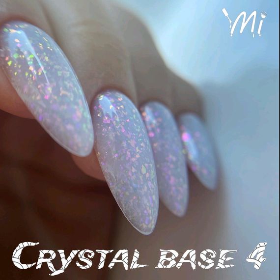Crystal base Mi #4 (молочная база с разноцветными хлопьями юкки) 20мл (баночка)