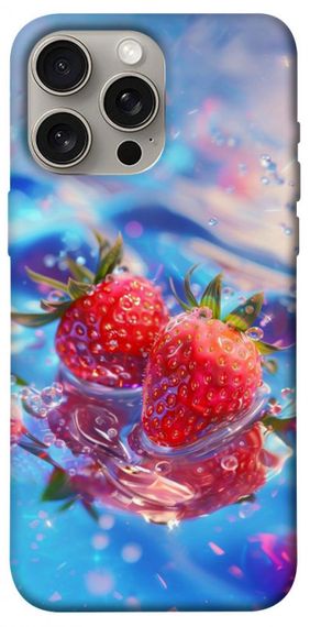 Чохол з картинкою Red Strawberry для Apple iPhone 15 Pro Max (6.7")