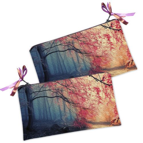 Косметичка жіноча Осень в лесу 20х12 см (K_14S124)