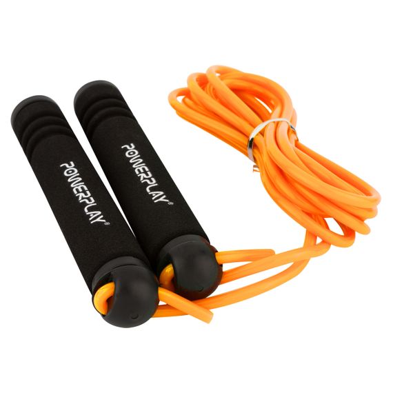 Скакалка PowerPlay 4205 Classic Plus Jump Rope Помаранчева 2,7 м | Зображення 1