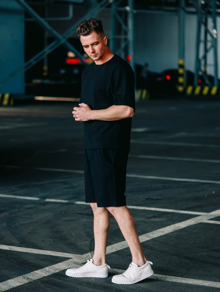 Комплект Оверсайз літо чорний S M | Зображення 1