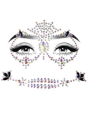 Прикраси для обличчя Leg Avenue Calavera face jewels sticker O/S | Зображення 1