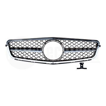 Решетка радиатора Mercedes Benz W204 07-14 ((хром/чёрн.)хромированная рамка) AMG C63, AutoTechteile, 130 8898,