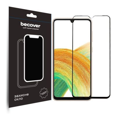 Стекло защитное BeCover Samsung Galaxy A34 5G SM-A346 Black (708840)