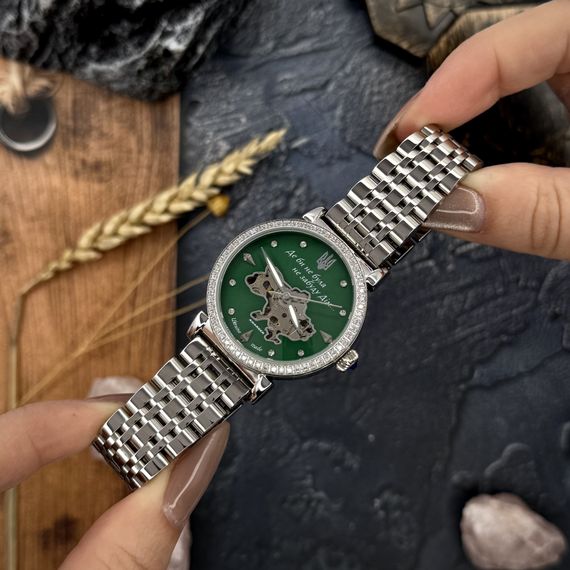 Годинник наручний Awarder 047 Silver-Green | Зображення 1