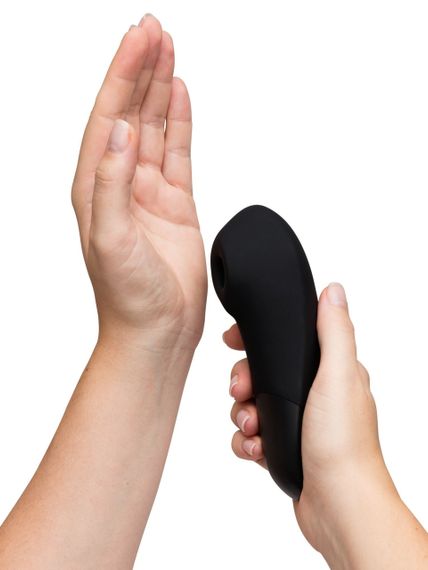 Клиторальный вакуумный стимулятор 2 в 1 Womanizer Enhance с вибрацией, черный Sex Aura | Зображення 7