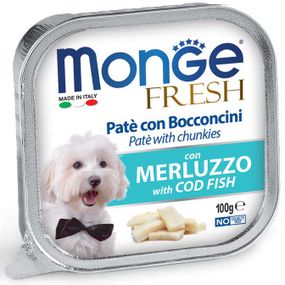 Корм Monge Dog Fresh Merluzzo вологий з тріскою для дорослих собак 100 гр