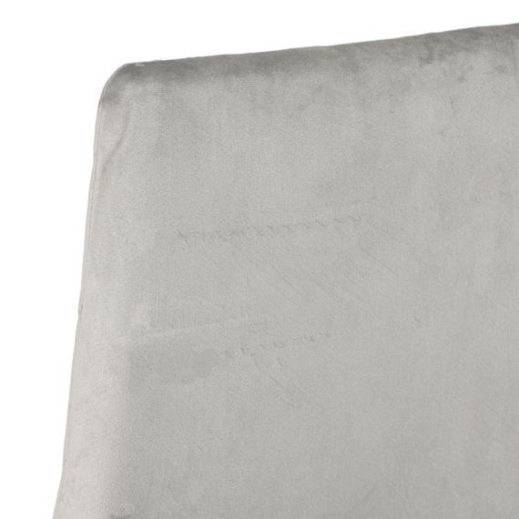 М'який стілець Inspiration light grey світло-сірий велюр на металевих чорних ніжках | Зображення 5