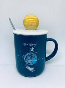 Кружка Explore the universe с крышкой и ложкой