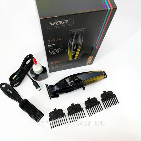 Универсальный триммер для мужчин, Триммер беспроводной, Модная машинка для стрижки волос DF-57 | Зображення 7