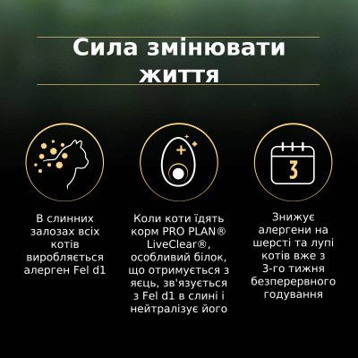 Сухой корм для кошек Purina Pro Plan LiveClear для стерилизованных кошек старше 7 лет 1.4 кг (7613287232731) | Зображення 1