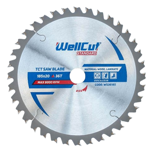 Диск пиляльний для ламінату d185мм*20мм 36T WellCut NovoAbrasive