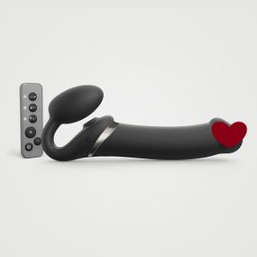 Безремінний вібрострапон з вакуумною стимуляцією Strap-On-Me MULTI ORGASM Black XL, регульований Sex Aura