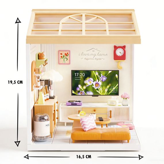 Конструктор-румбокс Вітальня Mini House 8006-MH серії "Інтер'єр", зі світлом | Зображення 2