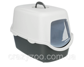 Закритий туалет для котів Trixie Vico Сірий/Білий 40х40х56 см TX-40271