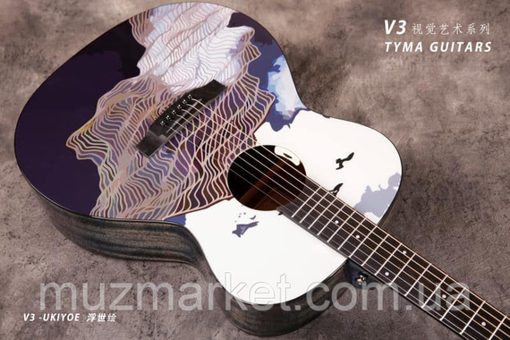 Гітара електроакустична Tyma V-3 Ukiyoe | Зображення 3