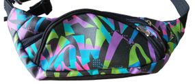 Сумка поясна бананка 4Profi з принтом "  Кольорові букви" з двома відділеннями