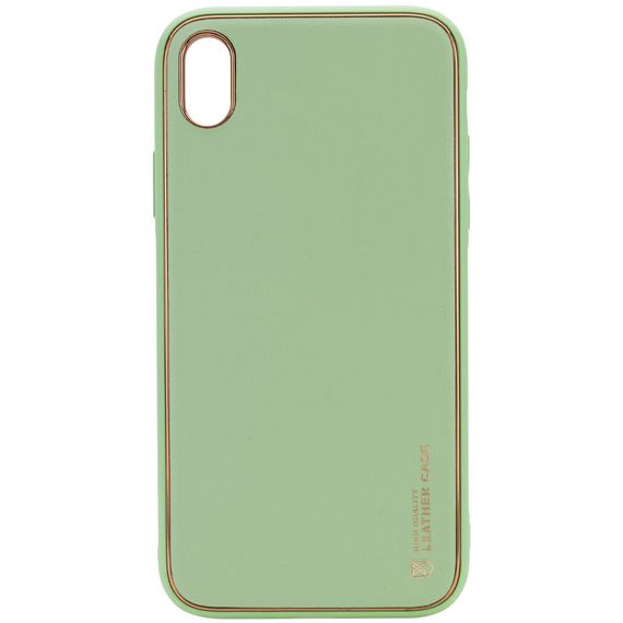 Шкіряний чохол Xshield для Apple iPhone X/XS (5.8") Зелений/Pistachio