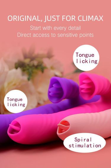Вібратор Angelia USB 3 functions of thrusting / 20 vibrations Pink Sex Aura | Зображення 2
