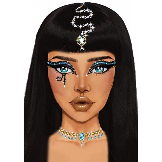Наклейка з коштовностями Leg Avenue Клеопатри Cleopatra face jewels sticker Sex Aura