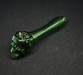 Стеклянная трубка Skull Pipe Зеленый