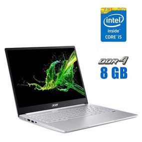 Ультрабук Б-клас Acer Swift 3 / 14" (1920x1080) IPS / Intel Core i7-1165G7 (4 (8) ядра по 2.8 - 4.7 GHz) / 8 GB DDR4 / 120GB SSD / Intel Iris Xe Graphics / WebCam б/в