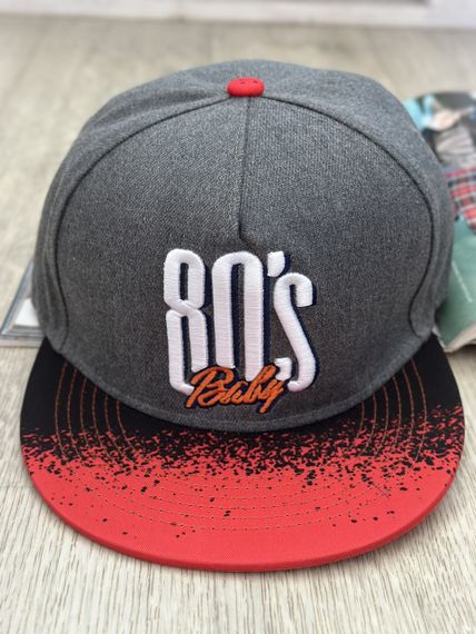 Кепка снепбек (Snapback) Baby 80's Сіро-помаранчевий 56-61р (9110) | Зображення 2
