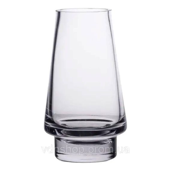 Скляна декоративна ваза для квітів 25 см прозора ваза для інтер'єру 1.9 л HP-10-20