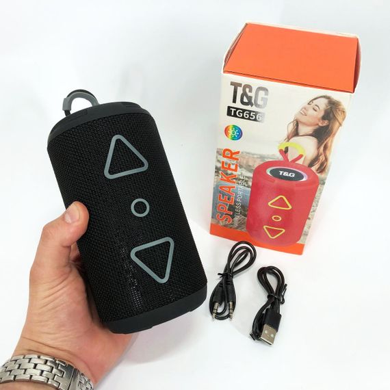 Bluetooth колонка портативна TG656 FM-радіо. EK-917 Колір: чорний