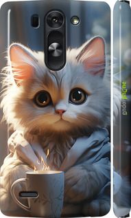 Чохол на LG G3s D724 Білий кіт "5646m-93-2448"