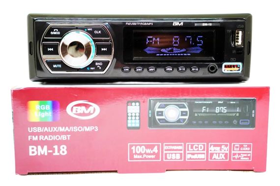 Автомагнітола з Bluetooth, RGB підсвічуванням Boschmann BM-20 (46445-BM-20_396) | Зображення 4