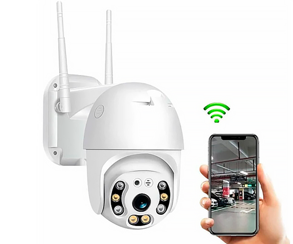 Камера відеоспостереження XPRo PTZ WiFi APP HISEE SE вулична бездротова Full HD з режимом нічного бачення, мікрофоном та датчиком руху (24394-15281_982) | Зображення 3