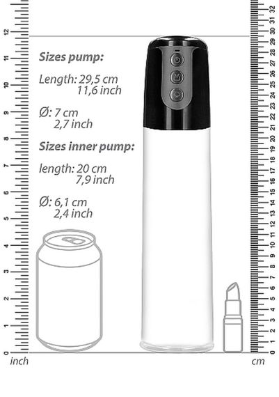 Вакуумна помпа Automatic Cyber Pump with Masturbation Sleeve - Transparent sexstyle | Зображення 4