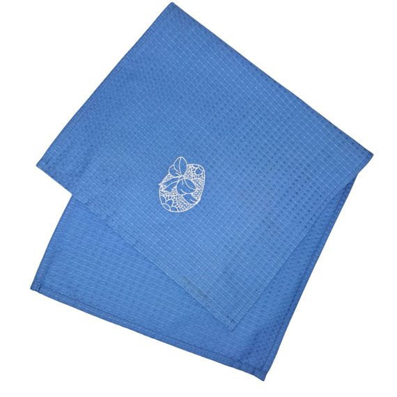 Рушник SoundSleep Happy Easter з вишивкою великодній вафельний 35х70 см блакитний (2800004775540) | Зображення 1