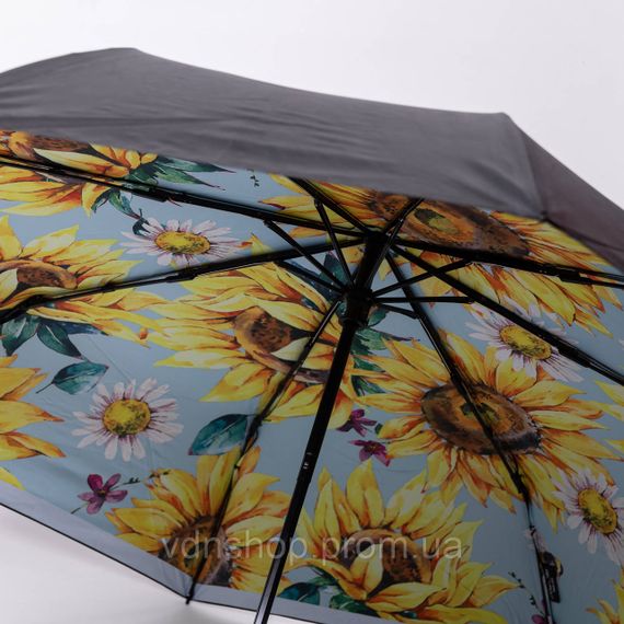 Парасолька механічна елегантна з принтом міцна надійна з поліестеру діаметр 100 см Жовтий HP-23-14Y