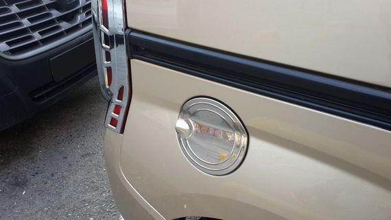 Накладка на лючок бензобака (нерж.) для Fiat Fiorino/Qubo 2008-2024 рр | Зображення 2