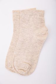 Дитячі однотонні шкарпетки, бежевого кольору, 167R603