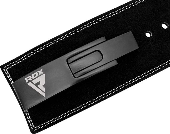 Пояс для важкої атлетики RDX 4 Pro Liver Buckle шкіряний Black Plus M | Зображення 6