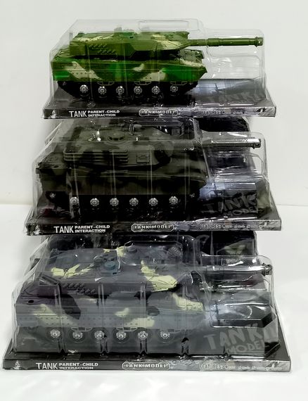 Танк 383-23 D/24D/24D1 Tank Model, світло, інерція, у слюді (6983903110455) Зелений | Зображення 1