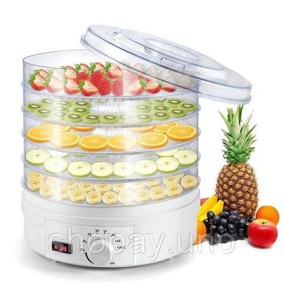 Сушка для фруктів Food Dehydrator 5 секцій Happy Home SX-770 • Сушарка для овочів і фруктів на 5 піддонів | Зображення 4