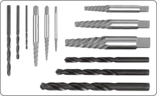 Экстракторы сломанных болтов метчики M3-M24 12 штук YATO YT-0591