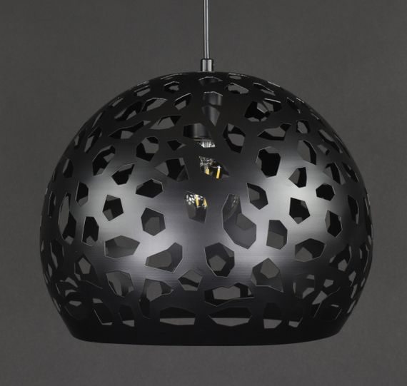 Люстра підвісна на 1 лампочку 27803 Чорний 30-200х30х30 см. | Зображення 4