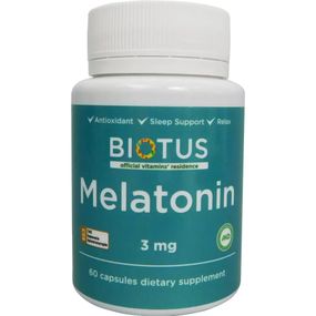 Мелатонин для сна Biotus Melatonin 3 mg 60 Caps BIO-530388