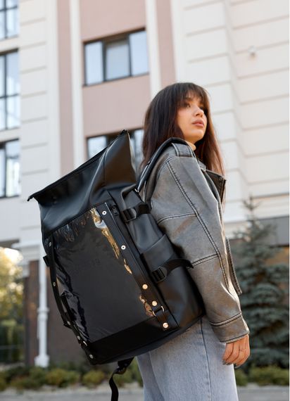 Жіночий рюкзак Sambag ROLLTOP HACKING чорний 41 x 30 x 16 см (24460001) | Зображення 3