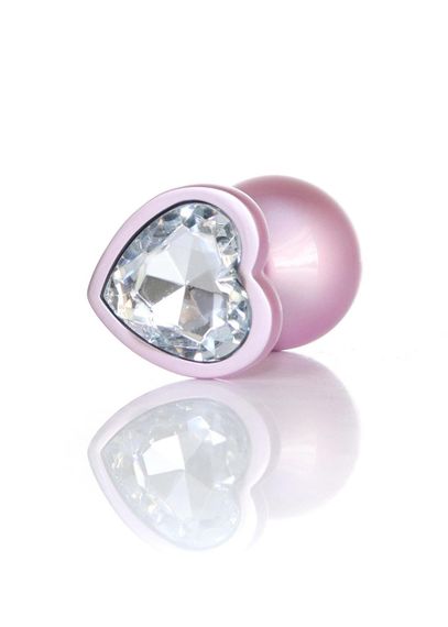 Анальна пробка - Jewellery Pearl Pink Heart Plug Clear M Sex Aura | Зображення 2